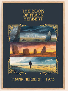 The Book Of Frank Herbert Classic Book Art Print by Frank Herbert – book poster