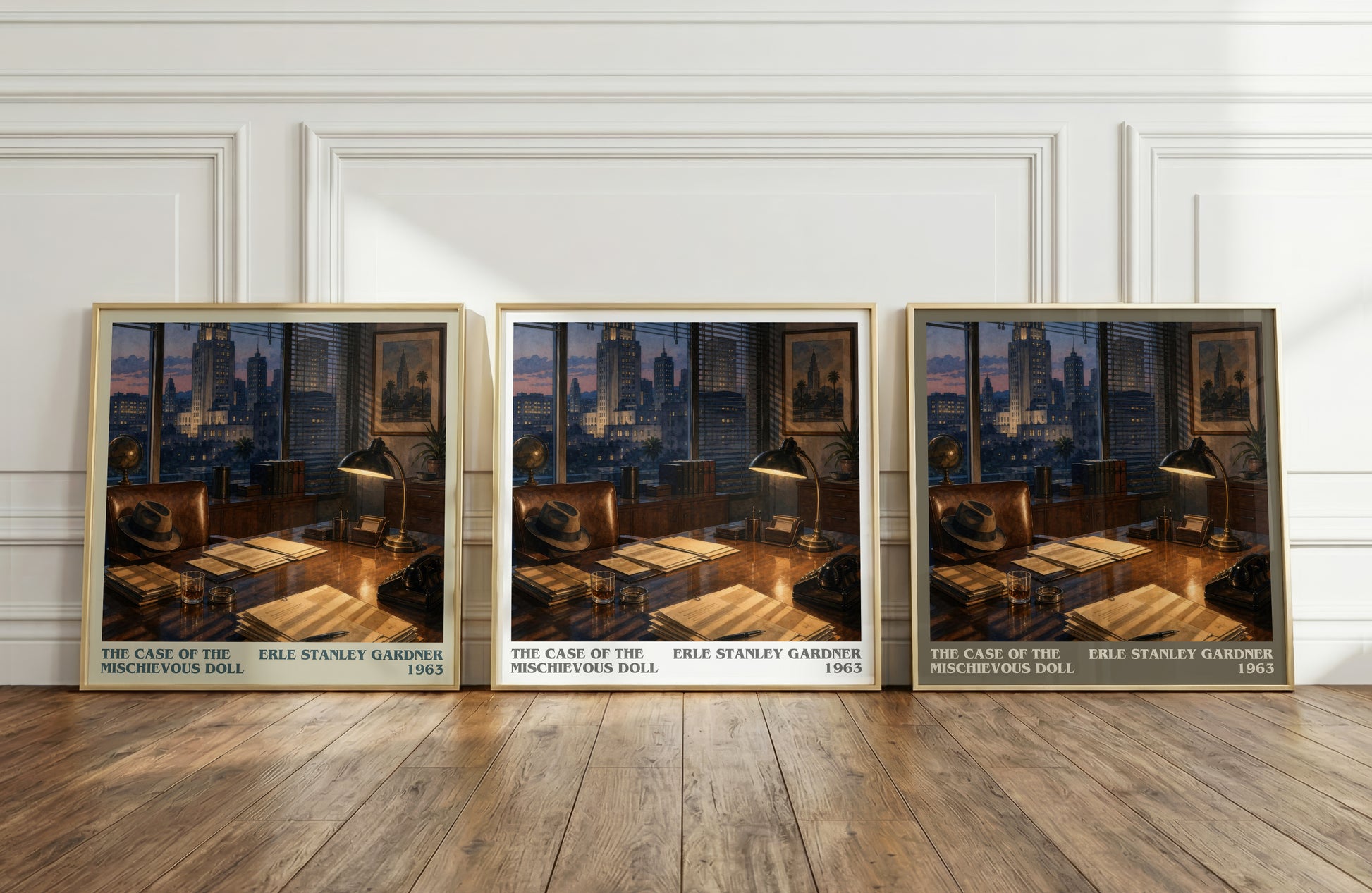 The Case Of The Mischievous Doll literary art print colour and style options – Erle Stanley Gardner book art