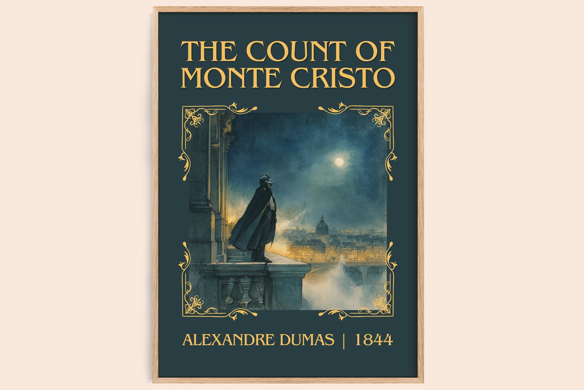 The Count Of Monte Cristo Classic Book Art Print by Alexandre Dumas