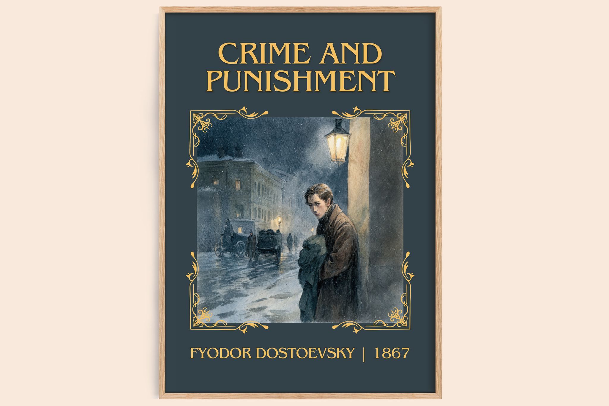 Crime And Punishment Classic Book Art Print by Fyodor Dostoevsky