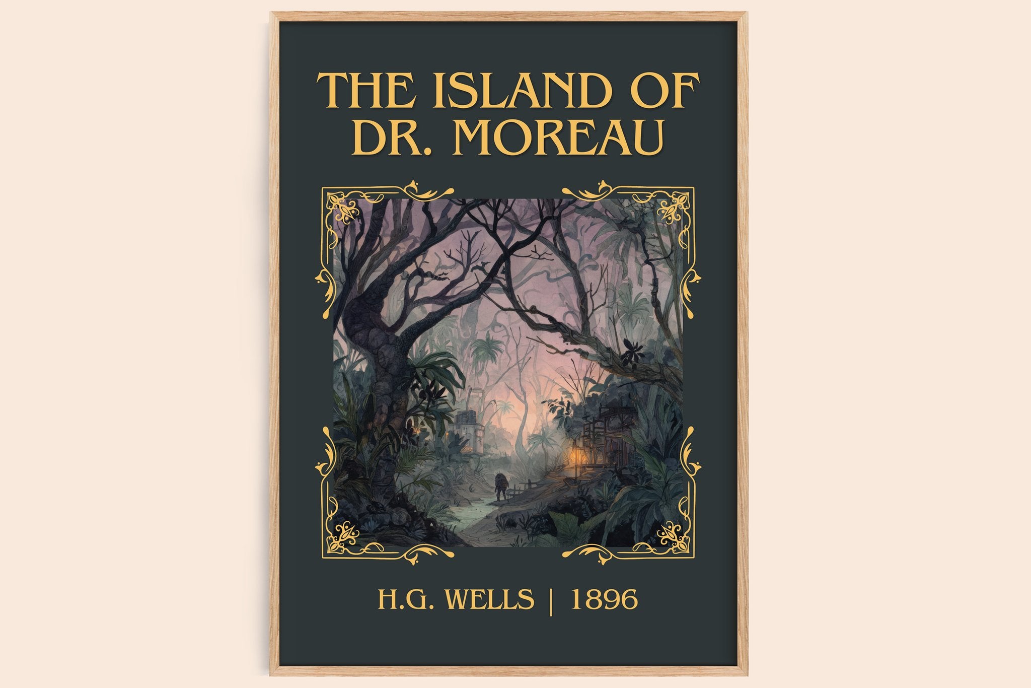 The Island Of Dr. Moreau Classic Book Art Print by H.G. Wells