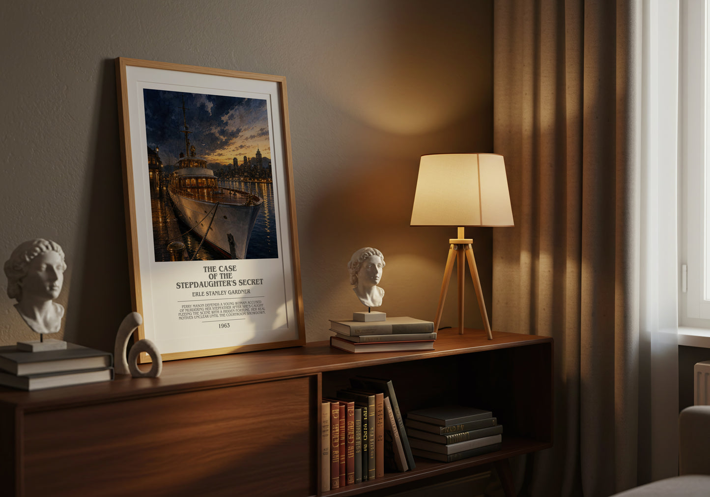 The Case Of The Stepdaughter'S Secret bookish book poster framed on wall – mystery wall art