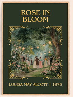 Rose In Bloom Classic Book Art Print by Louisa May Alcott – book poster