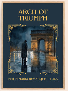 Arch Of Triumph Classic Book Art Print by Erich Maria Remarque – book poster