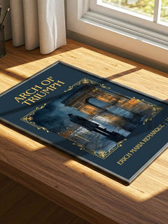 Arch Of Triumph Classic Book Art Print by Erich Maria Remarque – print on a sunlit desk