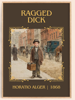 Ragged Dick Classic Book Art Print by Horatio Alger – book poster