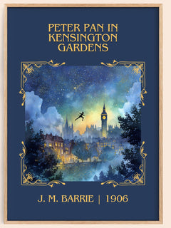 Peter Pan In Kensington Gardens Classic Book Art Print by J. M. Barrie – book poster