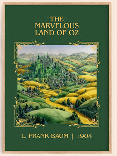 The Marvelous Land Of Oz Classic Book Art Print by L. Frank Baum – book poster