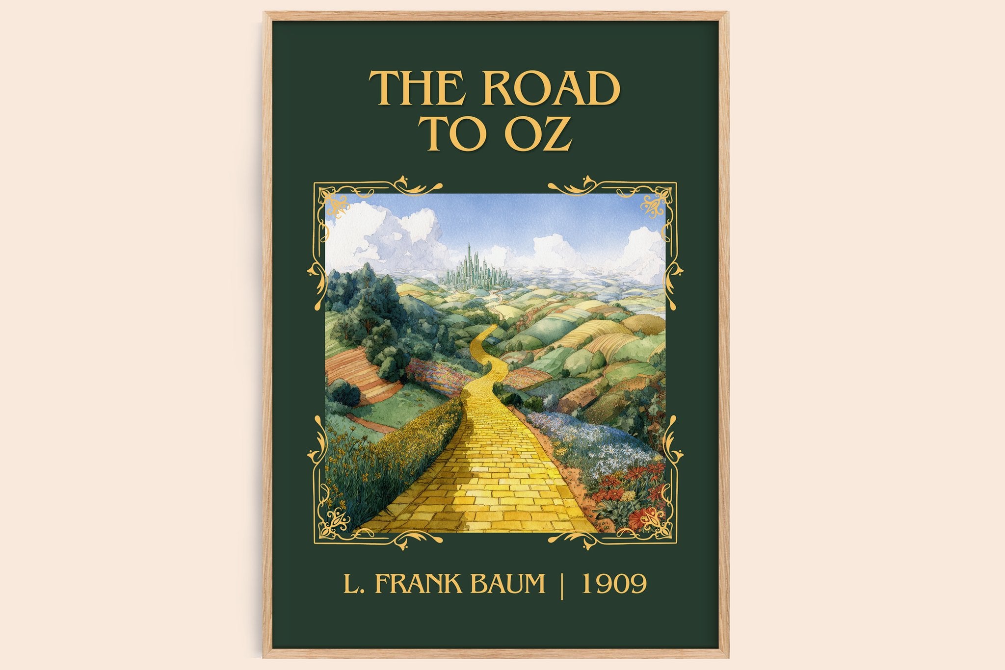 The Road To Oz Classic Book Art Print by L. Frank Baum