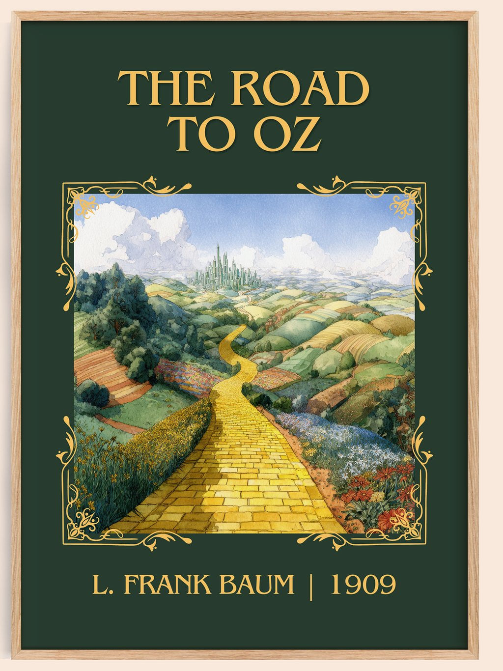 The Road To Oz Classic Book Art Print by L. Frank Baum