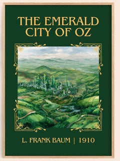 The Emerald City Of Oz Classic Book Art Print by L. Frank Baum – book poster