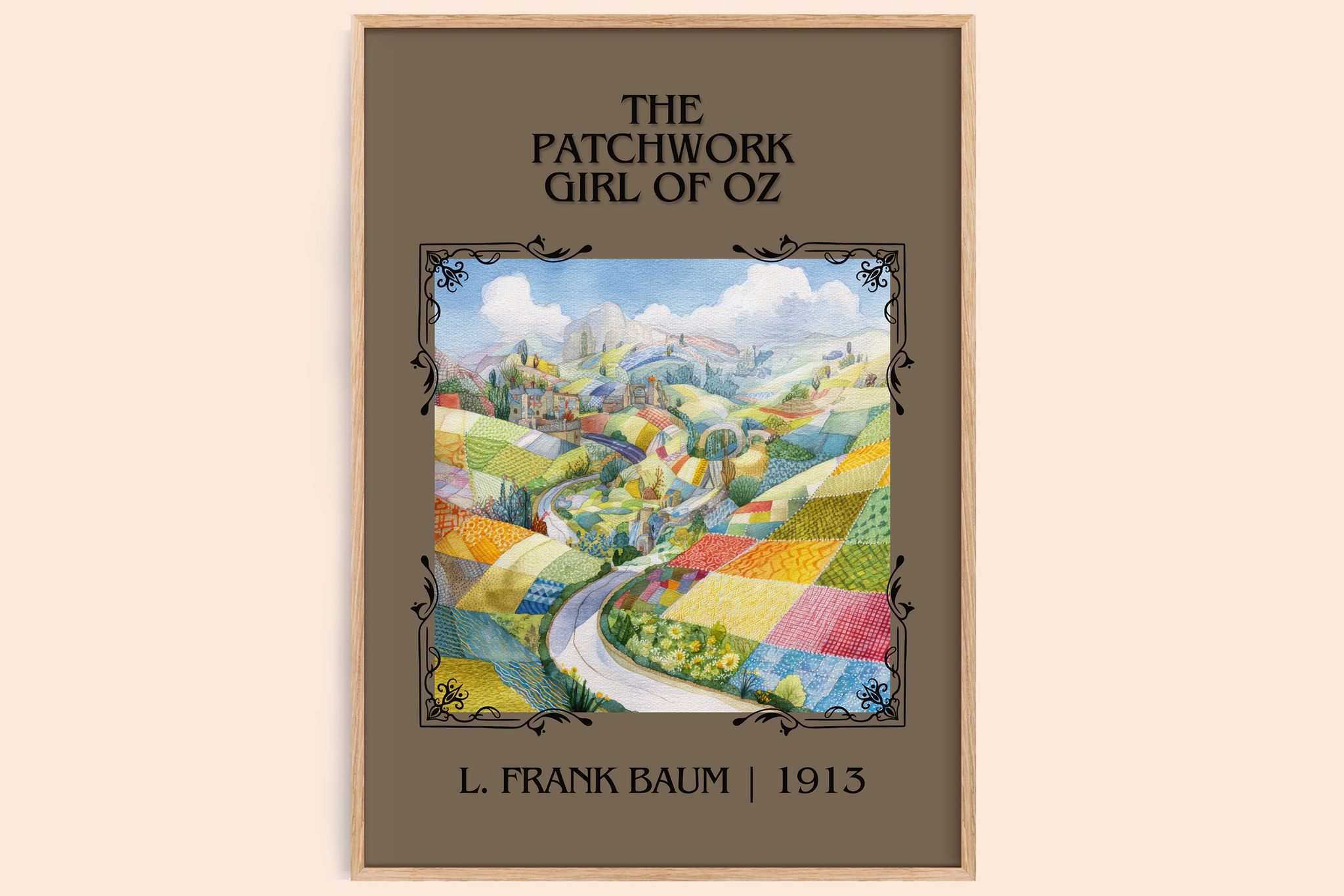 The Patchwork Girl Of Oz Classic Book Art Print by L. Frank Baum