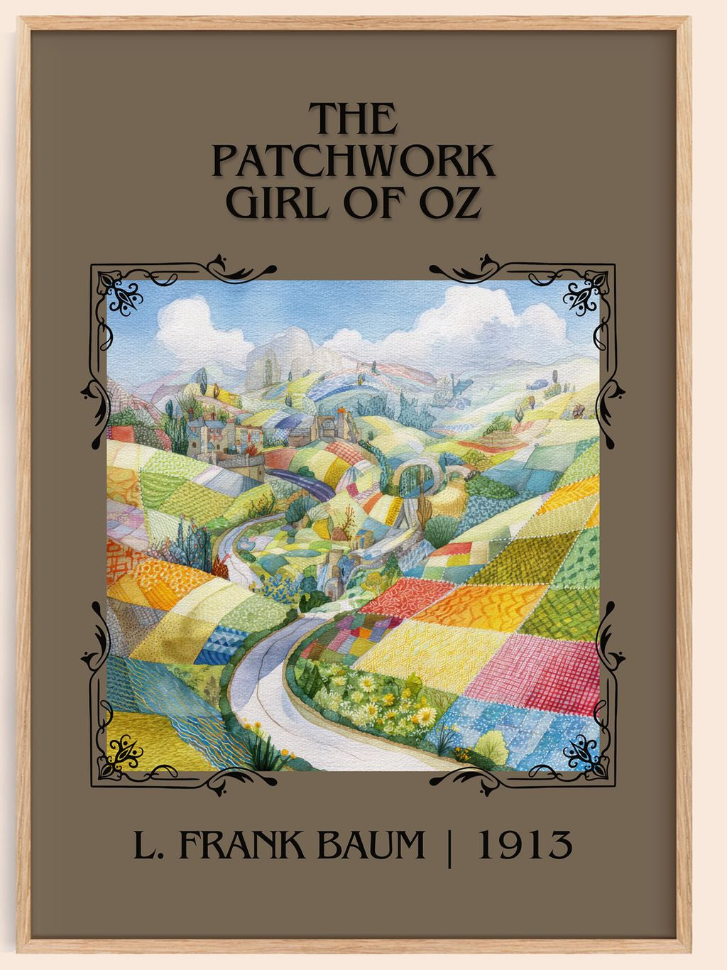 The Patchwork Girl Of Oz Classic Book Art Print by L. Frank Baum