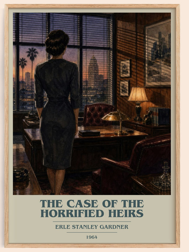 Case Of The Horrified Heirs Book Cover Poster by Erle Stanley Gardner
