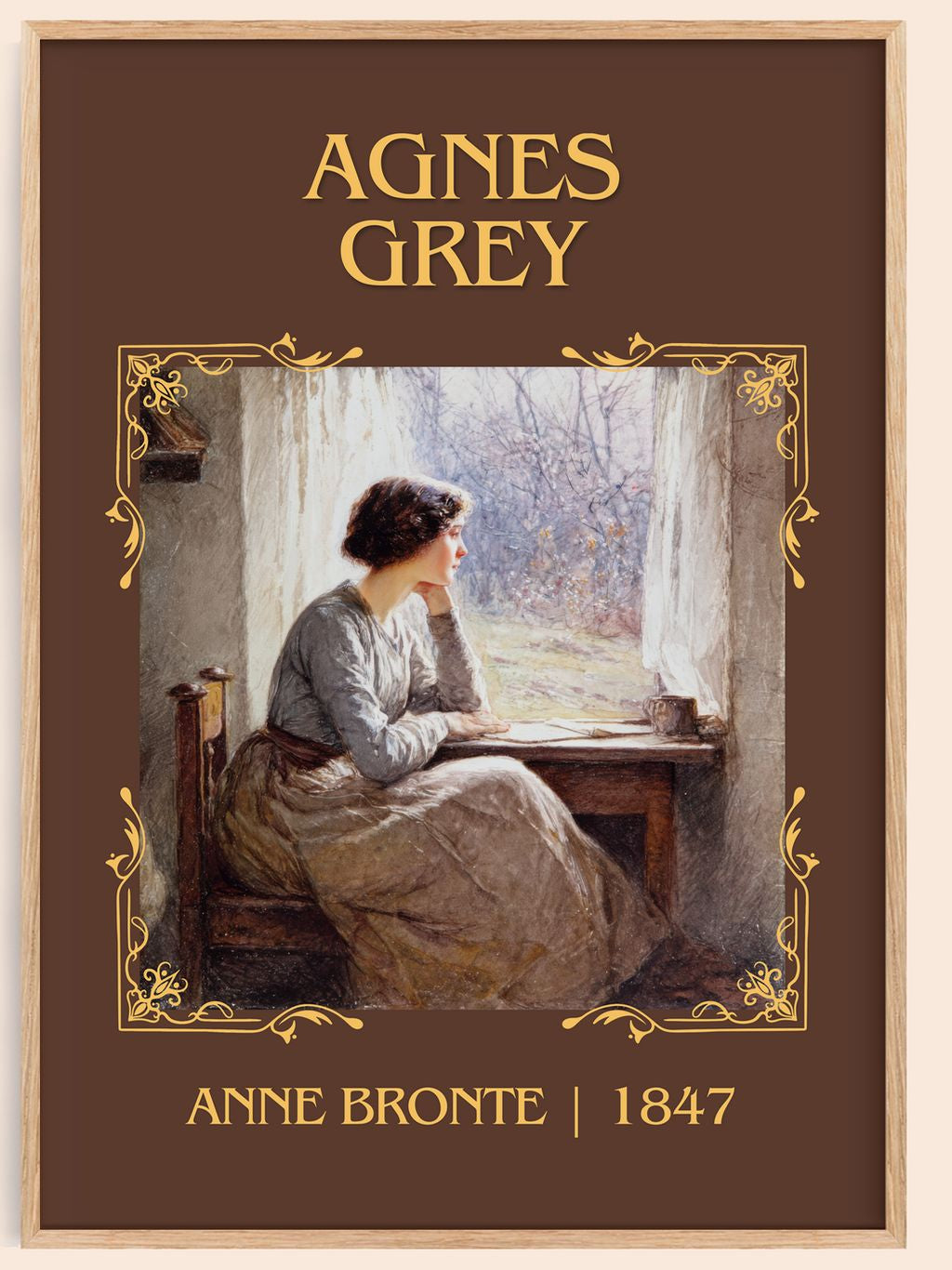 Agnes Grey Classic Book Art Print by Anne Brontë – book poster