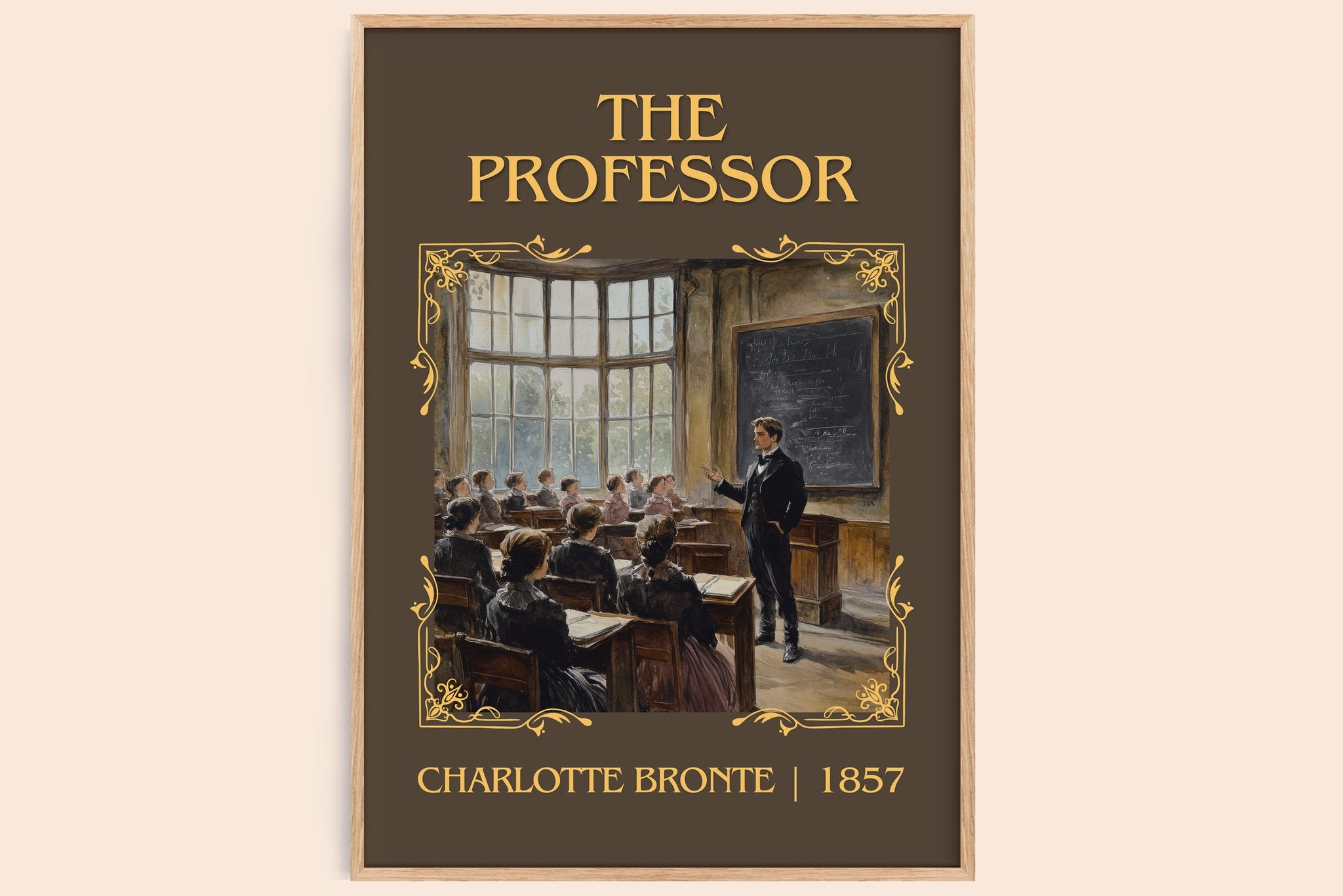 The Professor Classic Book Art Print by Charlotte Brontë