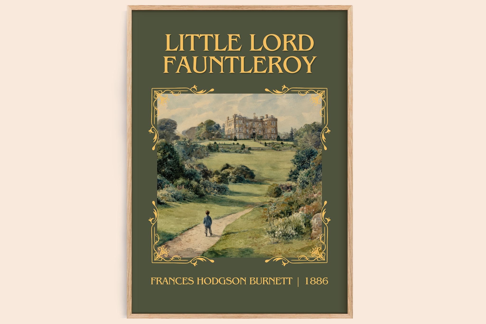 Little Lord Fauntleroy Classic Book Art Print by F. Burnett