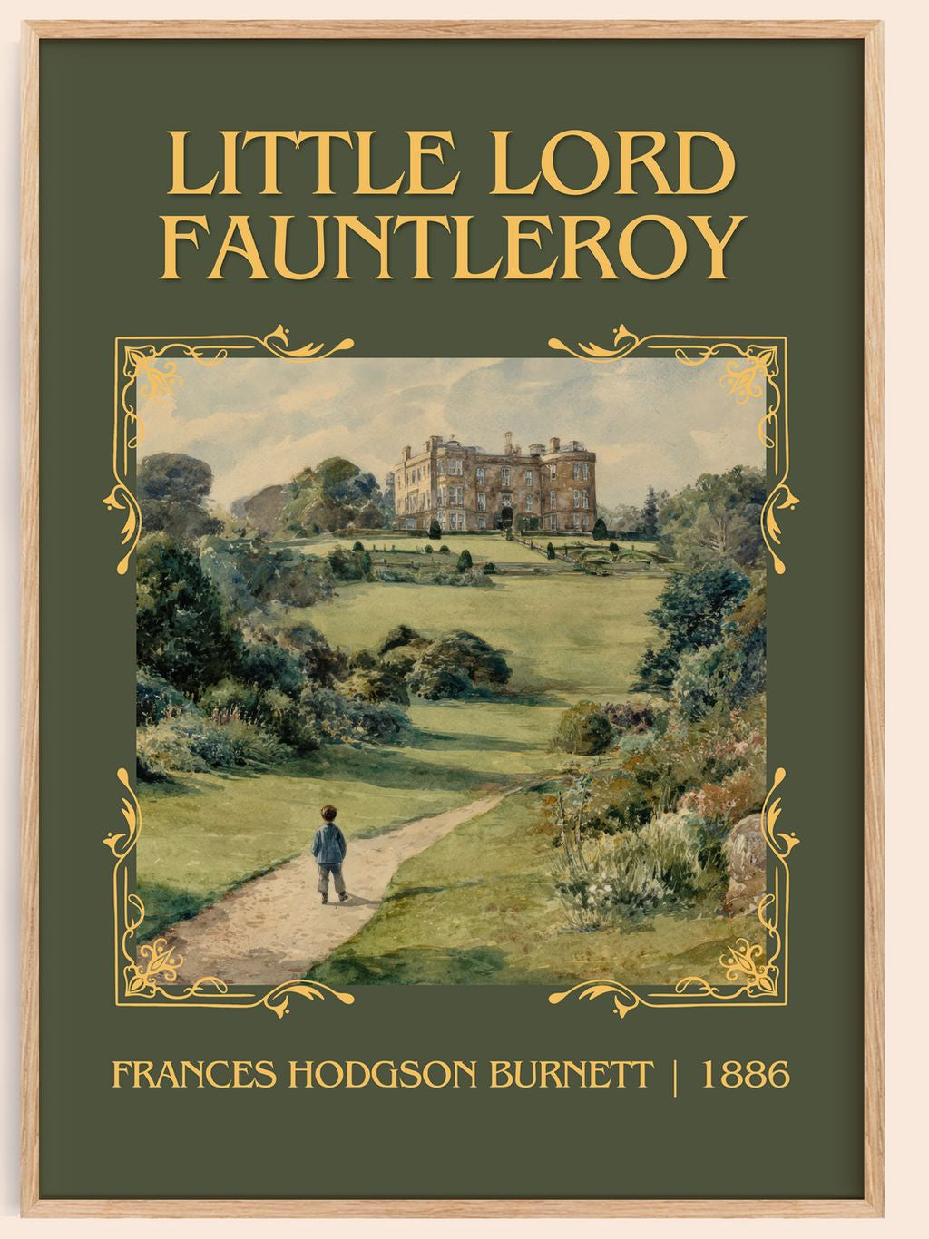 Little Lord Fauntleroy Classic Book Art Print by F. Burnett