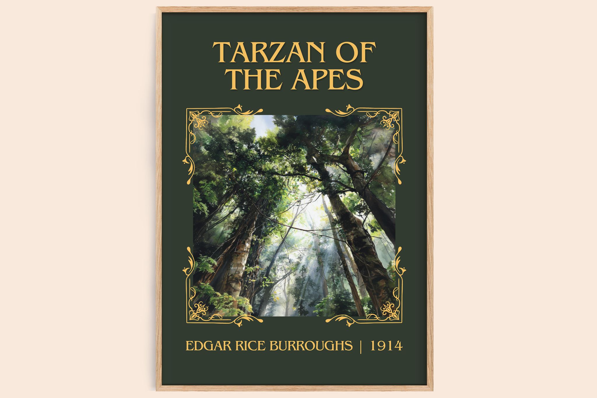 Tarzan Of The Apes Classic Book Art Print by Edgar Rice Burroughs