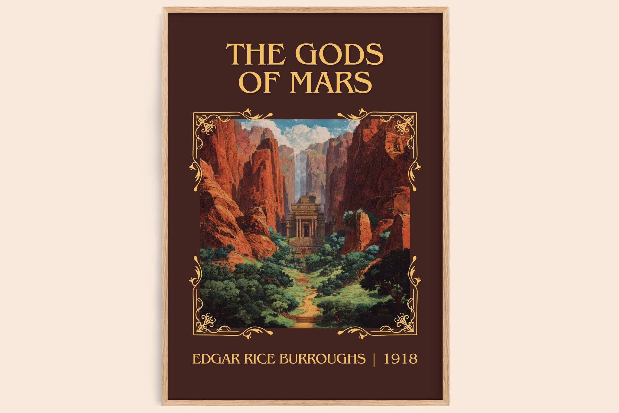The Gods Of Mars Classic Book Art Print by Edgar Rice Burroughs