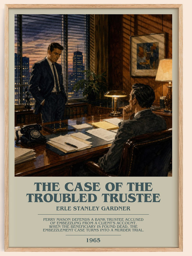Case Of The Troubled Trustee Bookish Wall Art by Erle Stanley Gardner