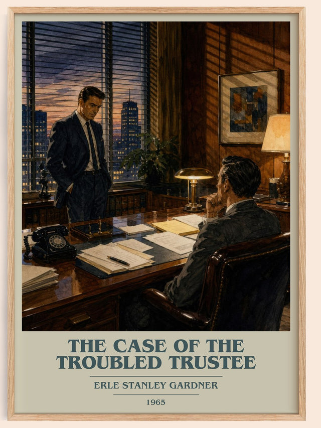 Case Of The Troubled Trustee Book Cover Poster by Erle Stanley Gardner