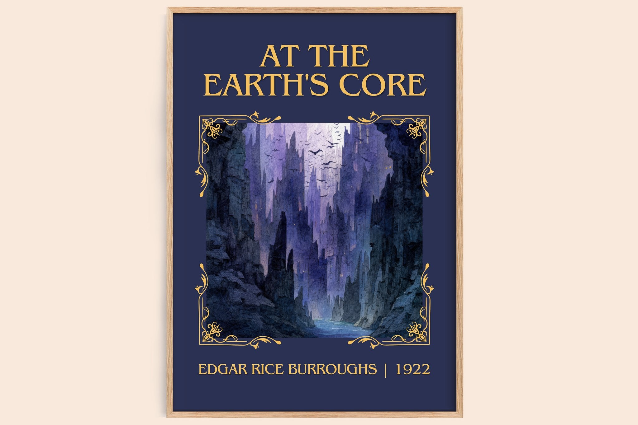 At The Earth's Core Classic Book Art Print by Edgar Rice Burroughs