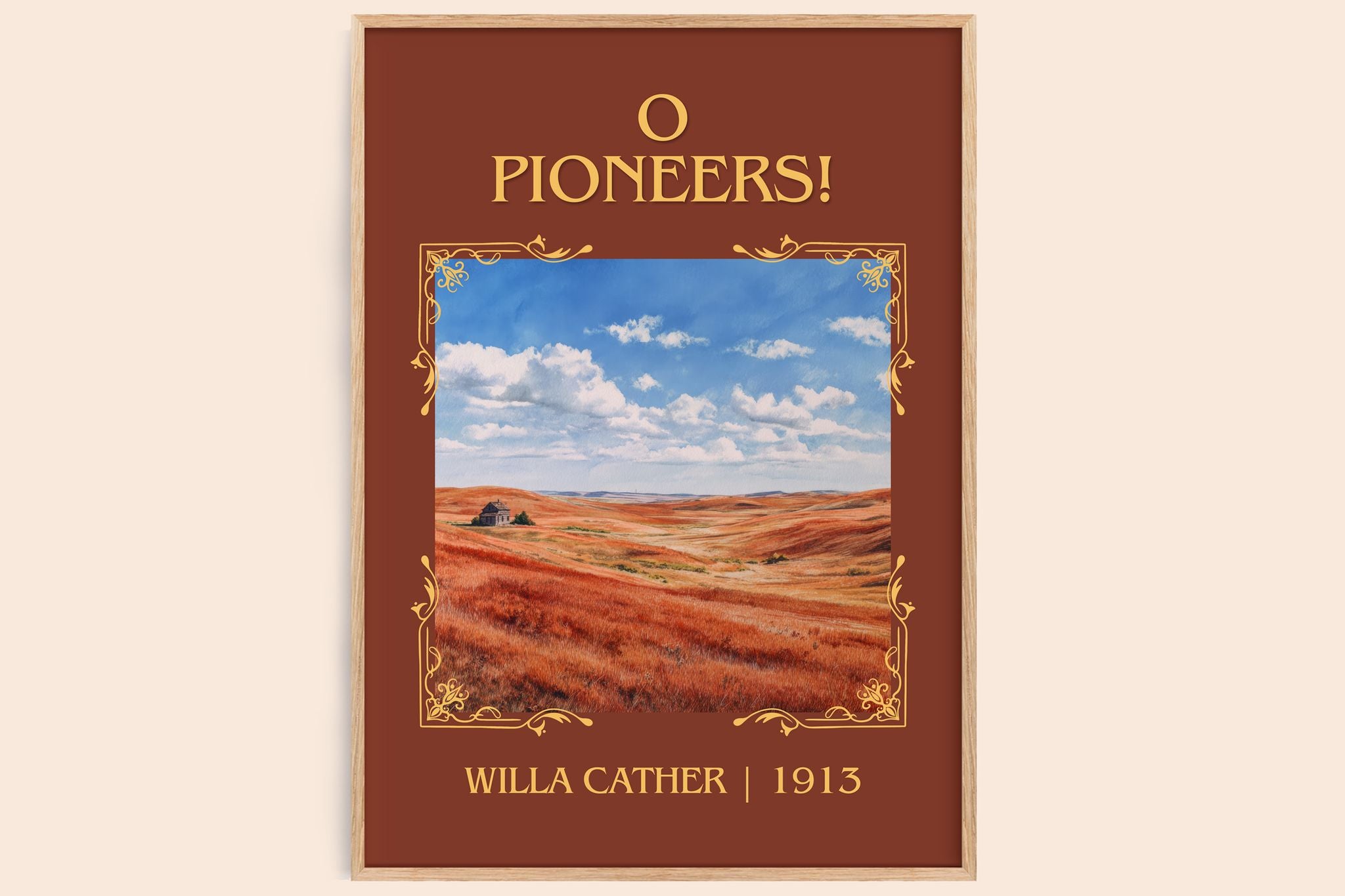 O Pioneers! Classic Book Art Print by Willa Cather