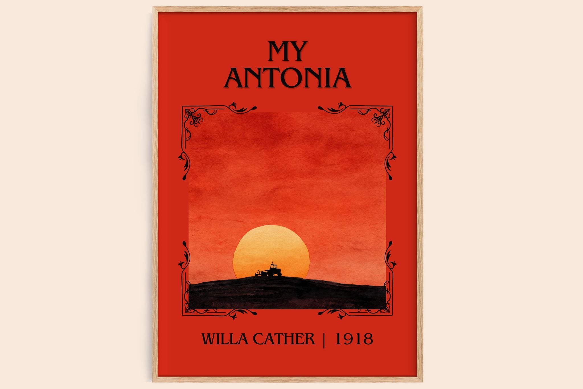 My Ántonia Classic Book Art Print by Willa Cather