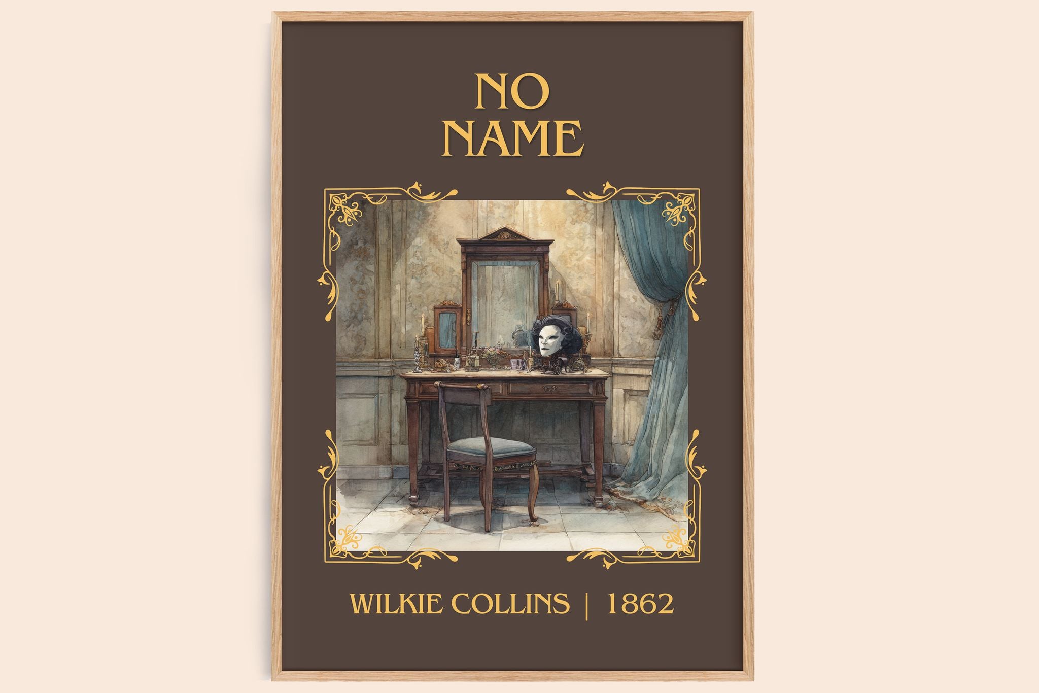 No Name Classic Book Art Print by Wilkie Collins