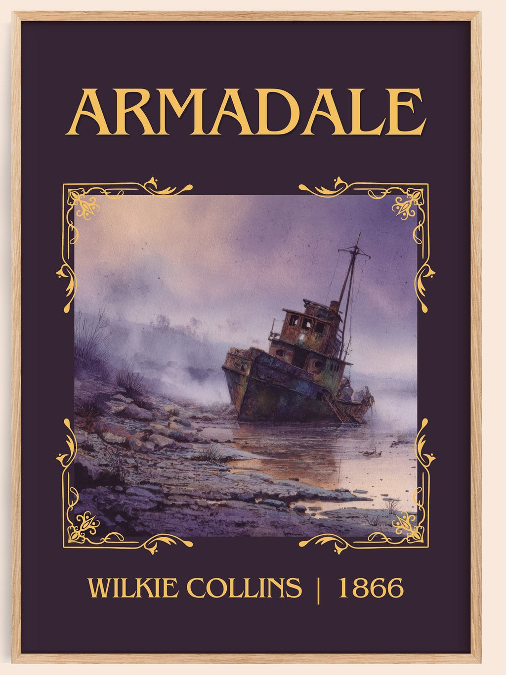 Armadale Classic Book Art Print by Wilkie Collins – book poster