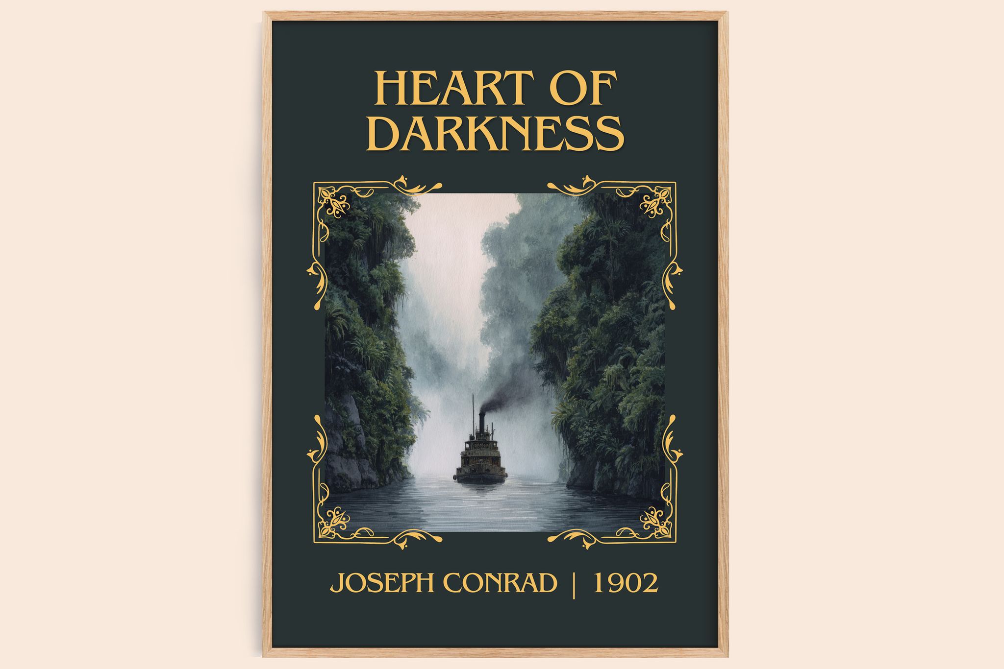 Heart Of Darkness Classic Book Art Print by Joseph Conrad