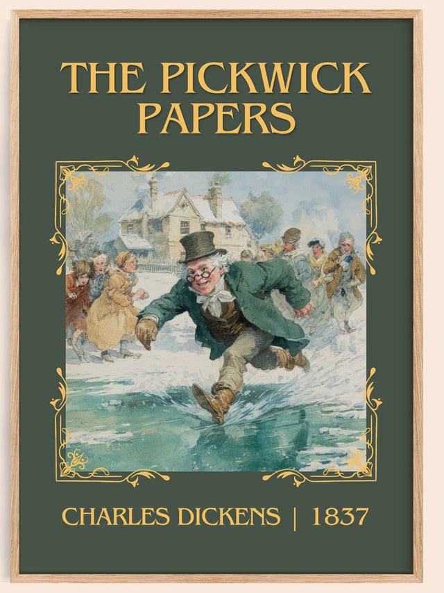 The Pickwick Papers Classic Book Art Print by Charles Dickens