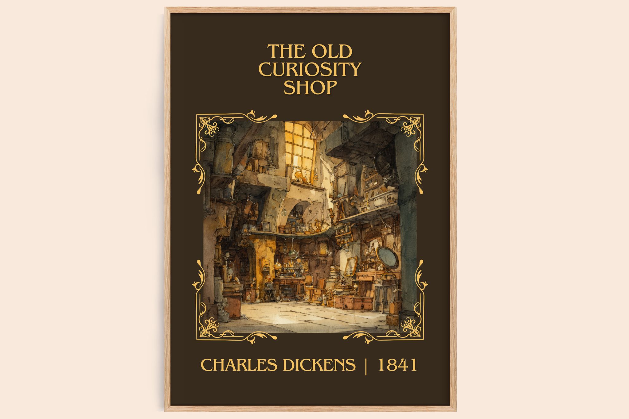 The Old Curiosity Shop Classic Book Art Print by Charles Dickens