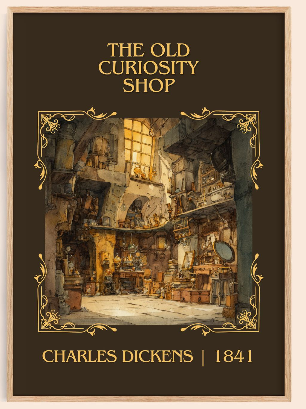 The Old Curiosity Shop Classic Book Art Print by Charles Dickens