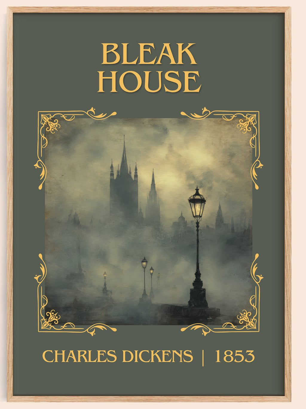 Bleak House Classic Book Art Print by Charles Dickens