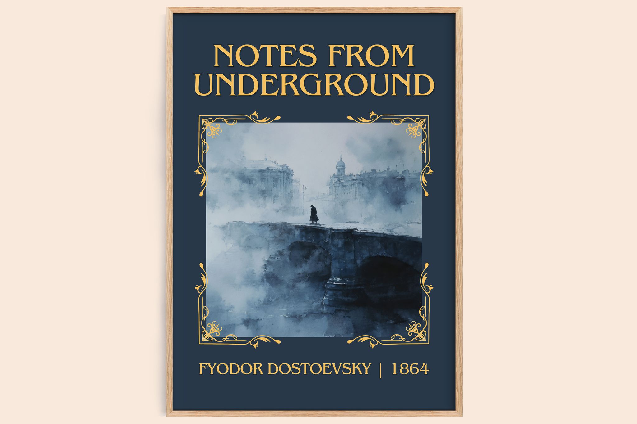 Notes From Underground Classic Book Art Print by Fyodor Dostoevsky