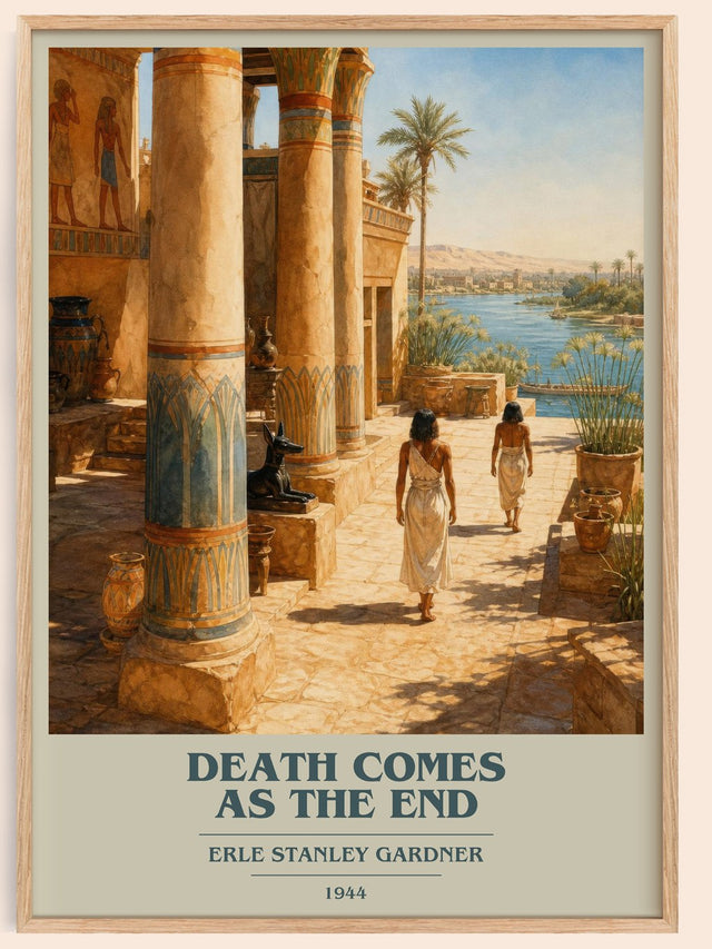 Death Comes As The End Book Cover Poster by Erle Stanley Gardner