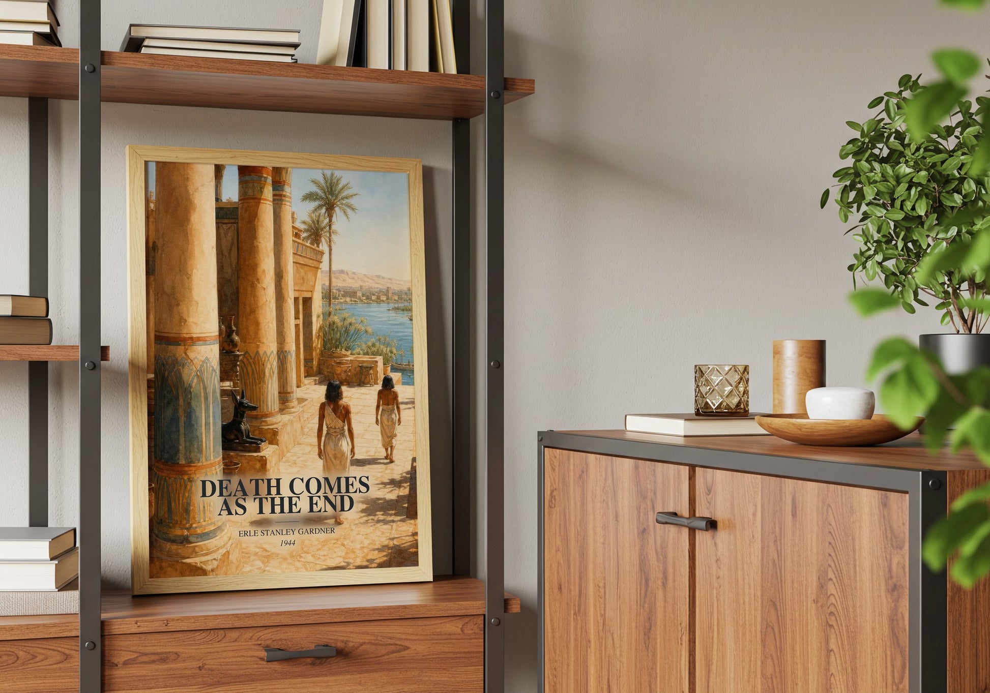 Death Comes As The End book watercolour illustration paper finish options – matte satin gloss