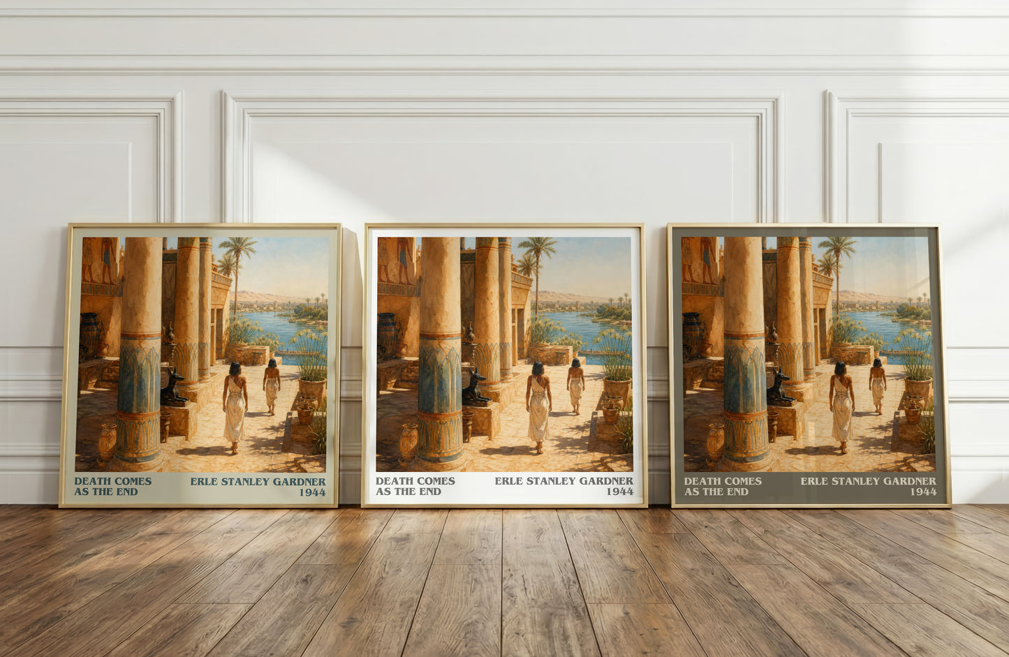Death Comes As The End literary art print colour and style options – Erle Stanley Gardner book art