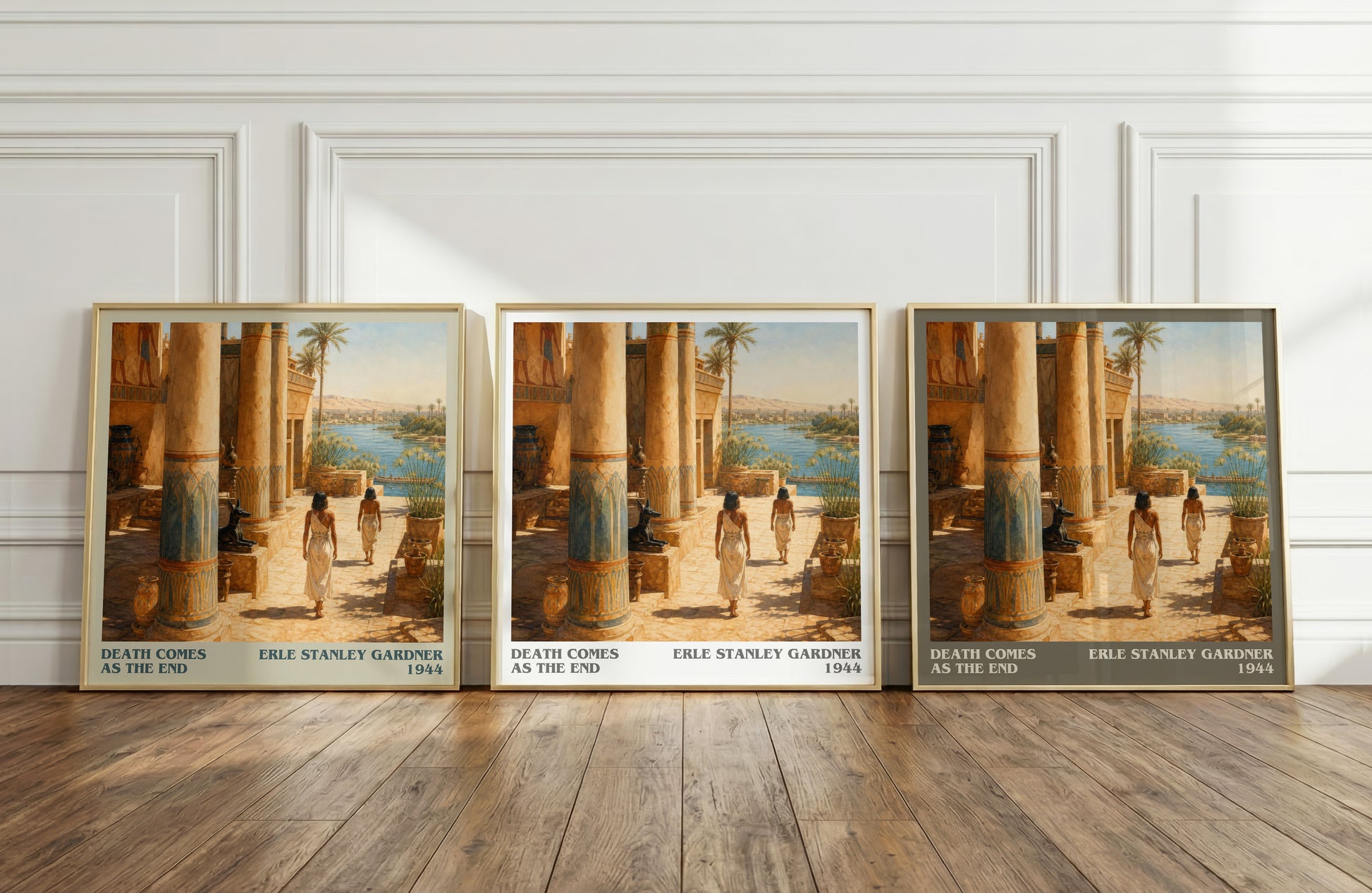Death Comes As The End literary art print colour and style options – Erle Stanley Gardner book art