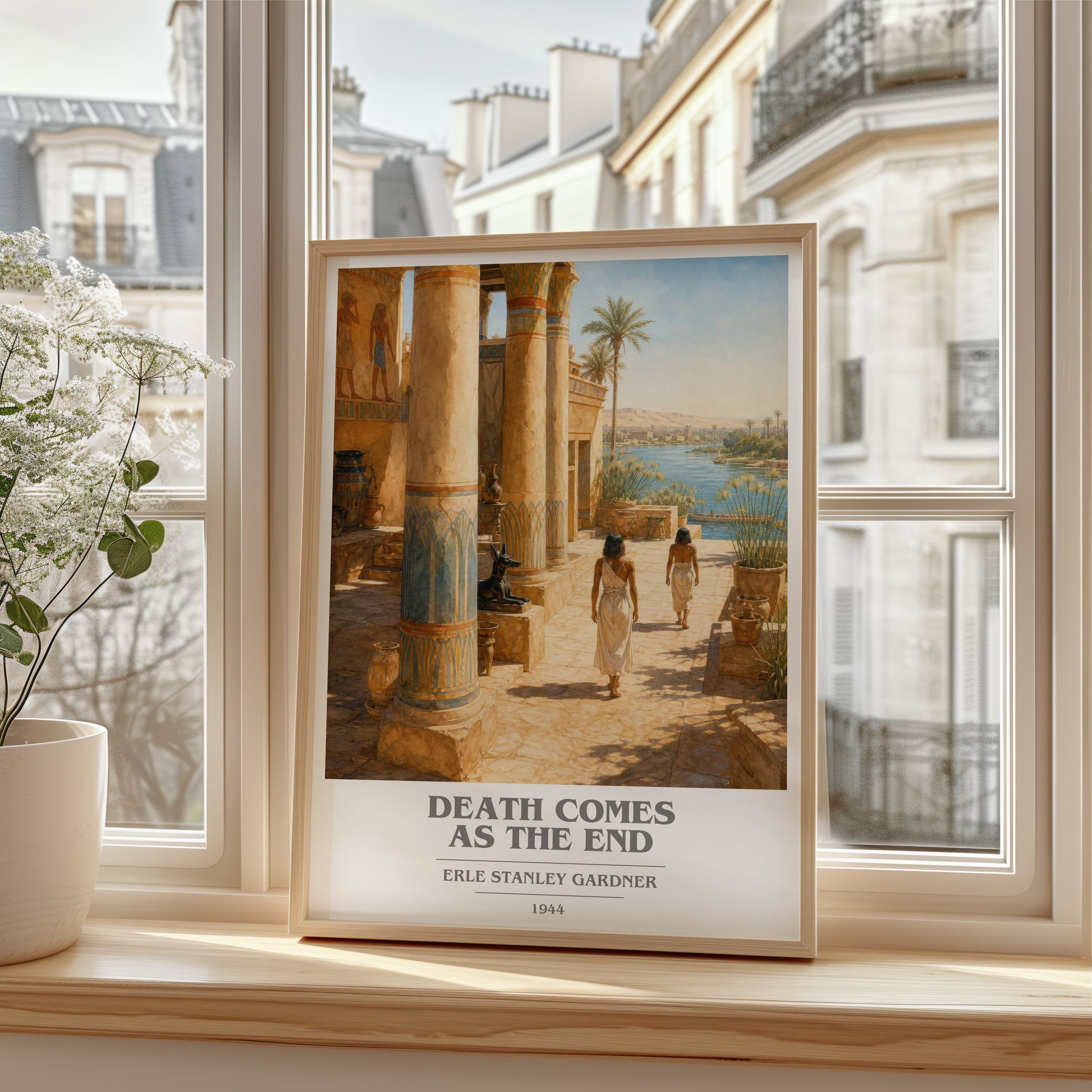 Death Comes As The End book cover poster colour and style options – Erle Stanley Gardner book art