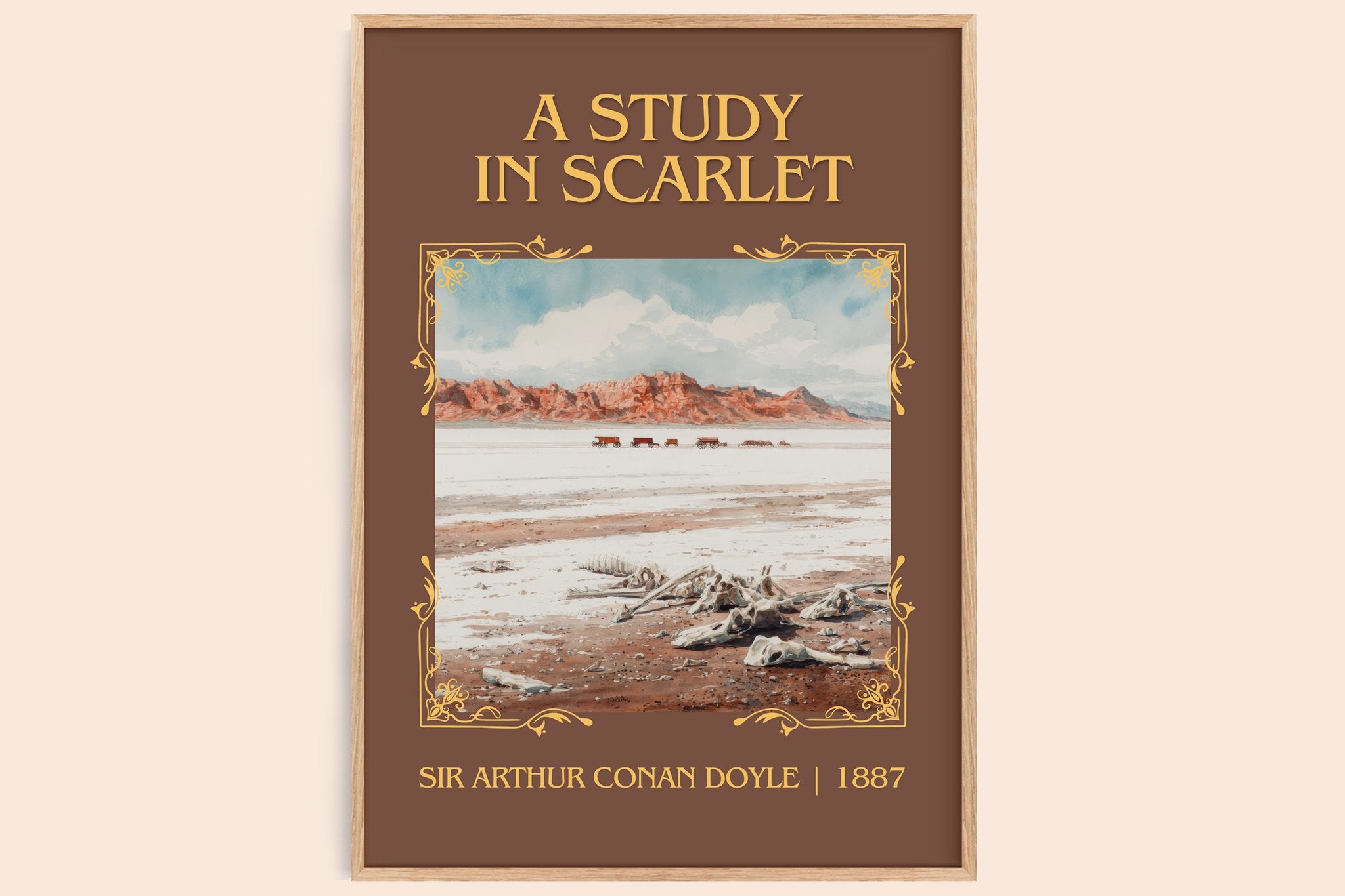 A Study In Scarlet Classic Book Art Print by Sir Arthur Conan Doyle