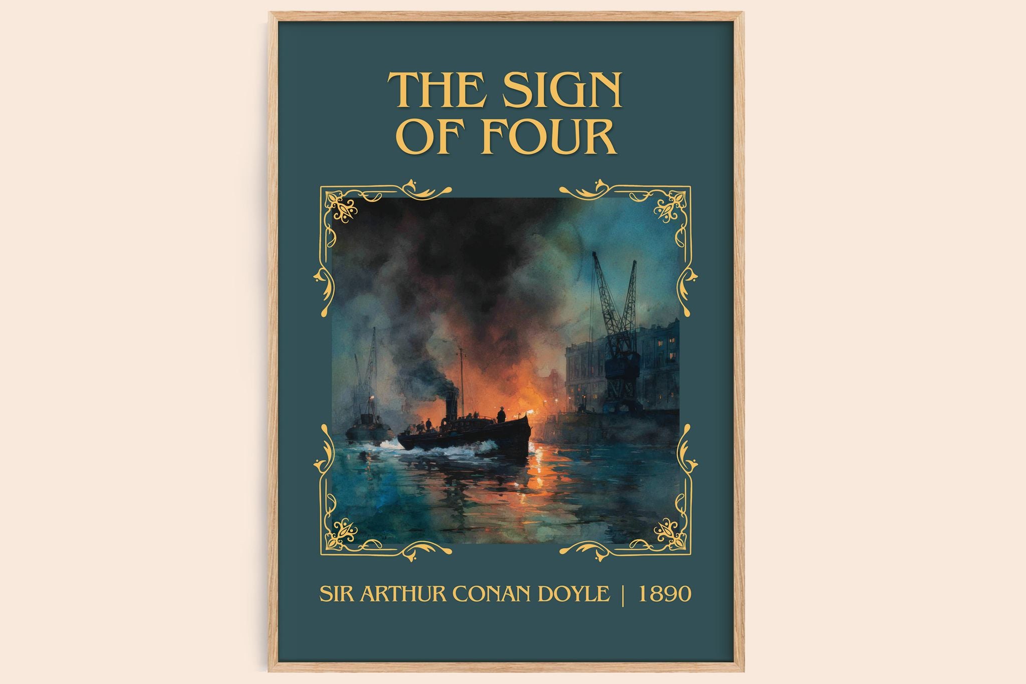 The Sign Of Four Classic Book Art Print by Sir Arthur Conan Doyle