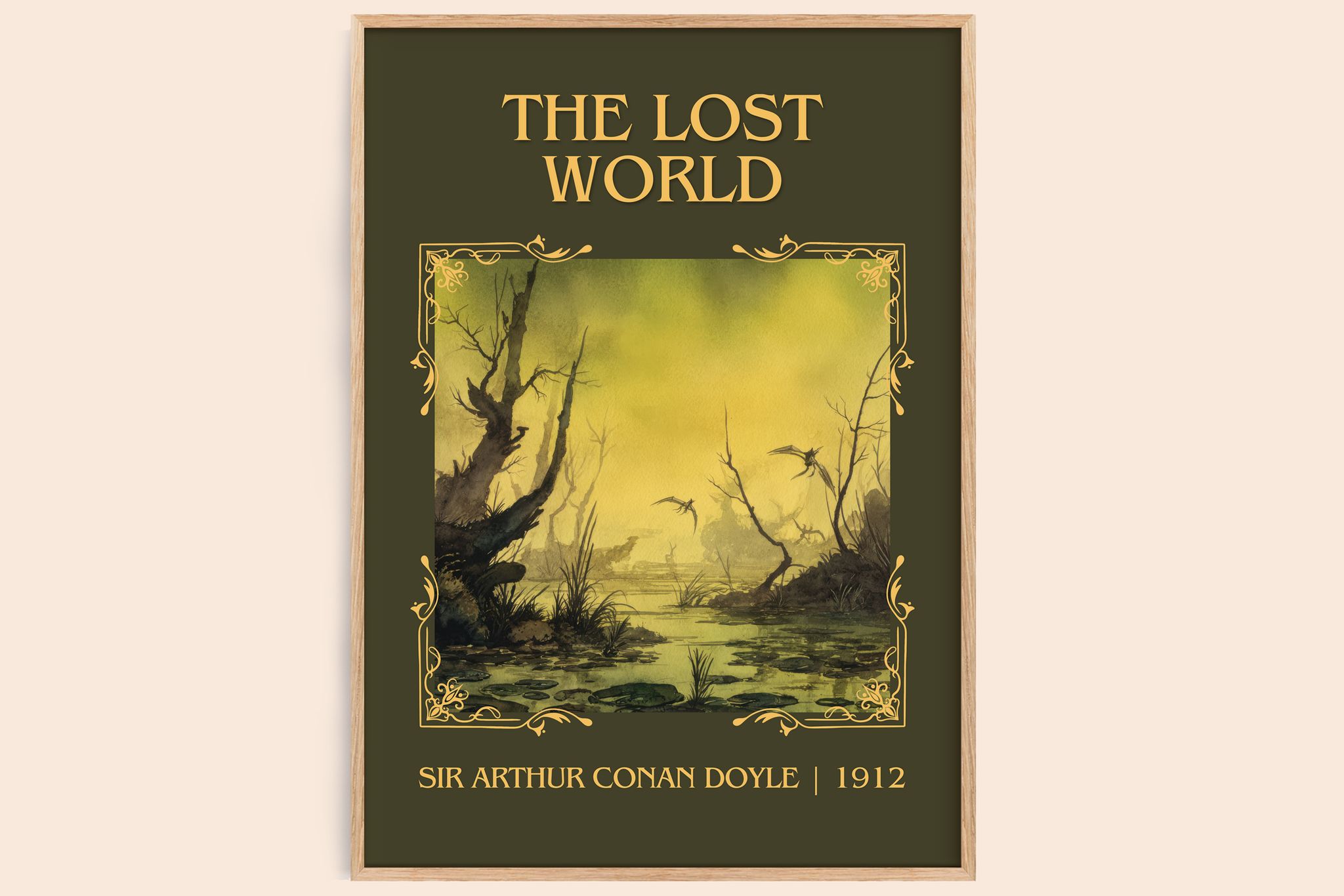 The Lost World Classic Book Art Print by Sir Arthur Conan Doyle