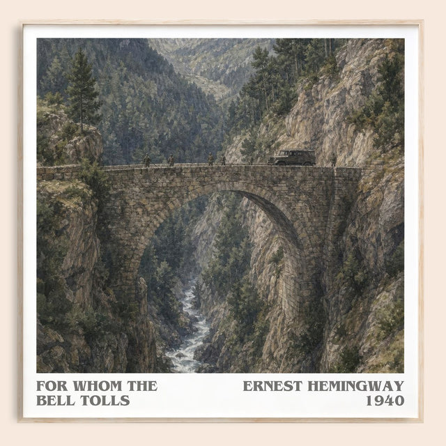 For Whom The Bell Tolls Literary Art Print by Ernest Hemingway