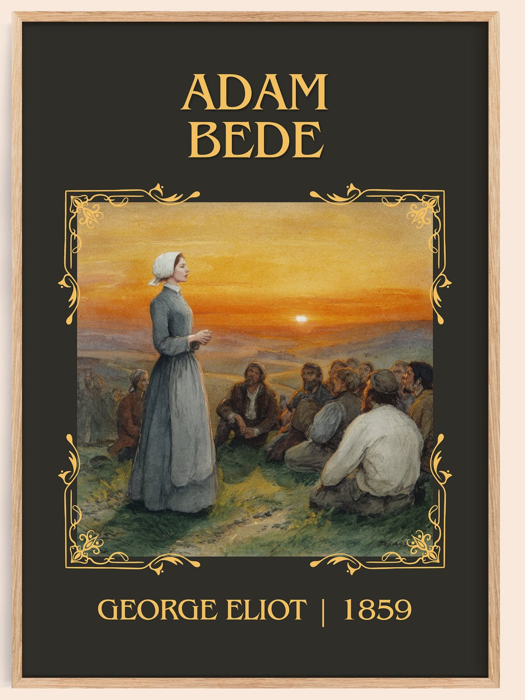 Adam Bede Classic Book Art Print by George Eliot – book poster