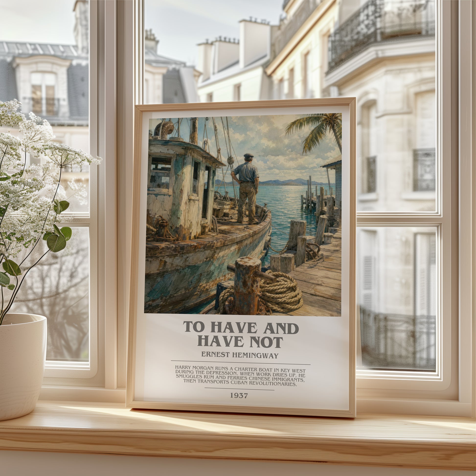 To Have And Have Not bookish poster colour and style options – Ernest Hemingway book art