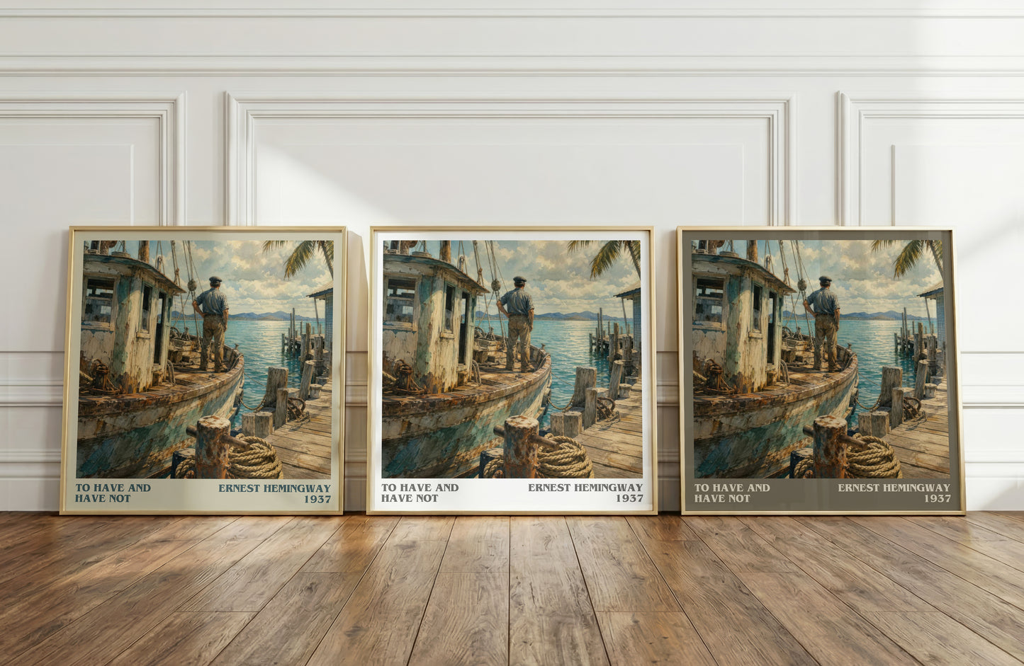 To Have And Have Not literary art print colour and style options – Ernest Hemingway book art