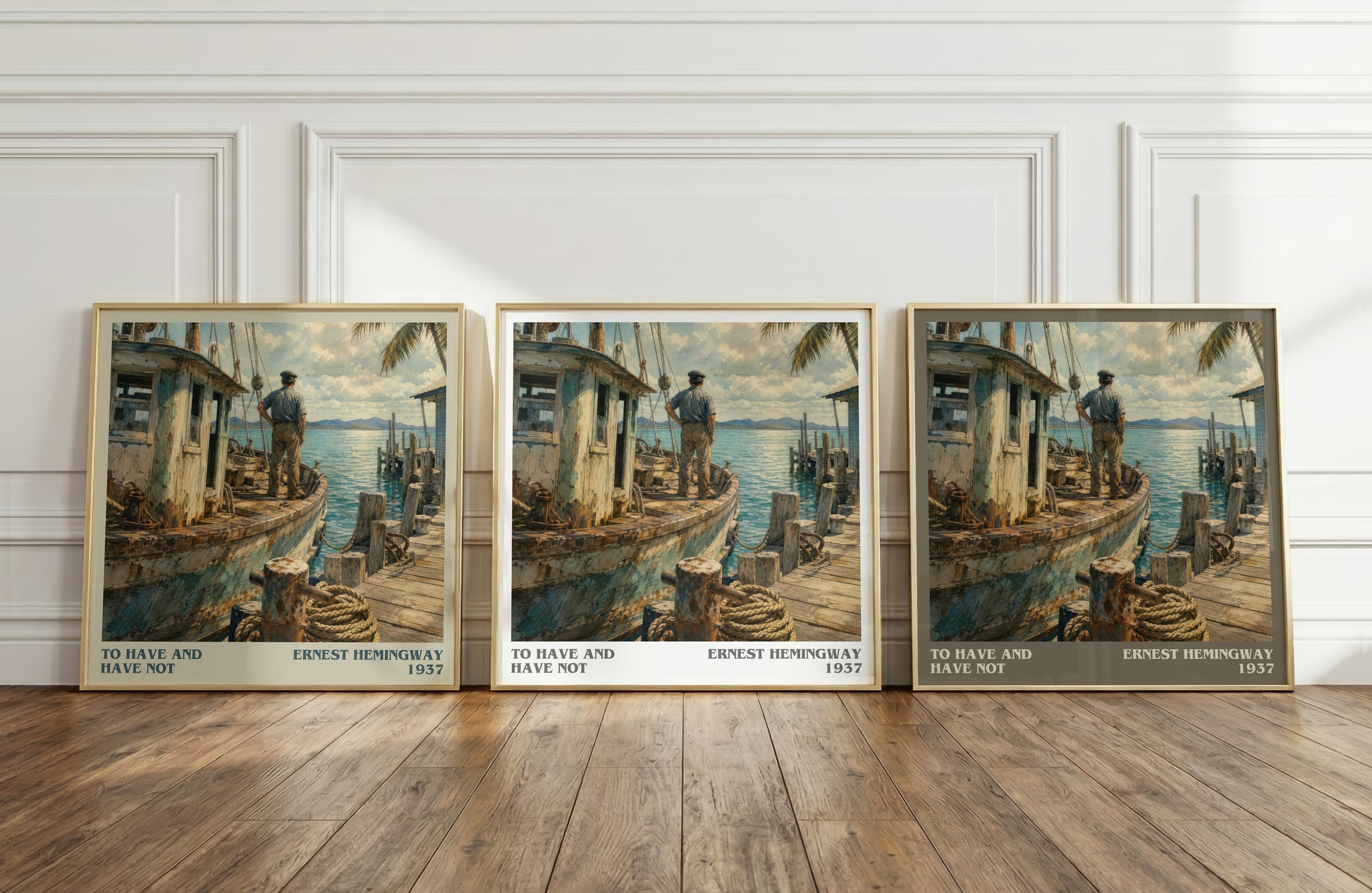 To Have And Have Not literary art print colour and style options – Ernest Hemingway book art